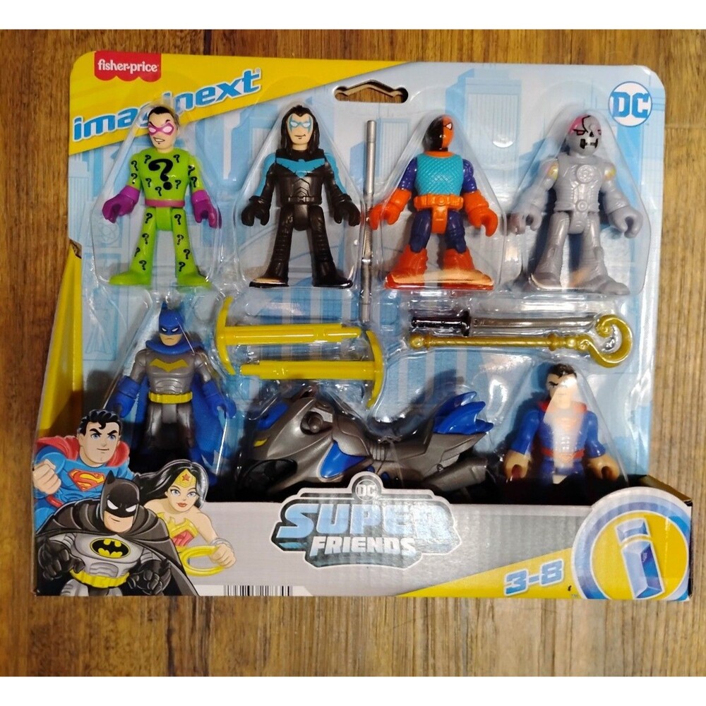 Imaginext DC Super Friends Deluxe figure pack Fisher Price Batman Superman